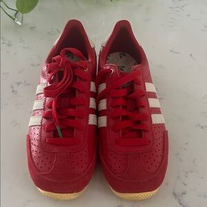 Adidas Japan Red Trainers with White Accents